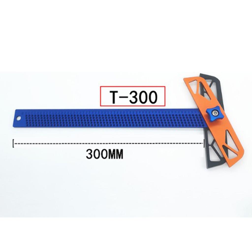 Woodworking T Ruler Hole Ruler Multifunctional Metric Alloy Repair Tool T300