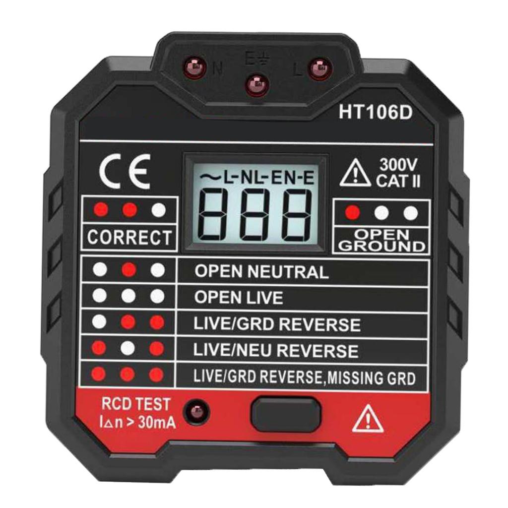 LCD Backlight Power Strom Tester Socket Board Meter Easy-carry HT106 D