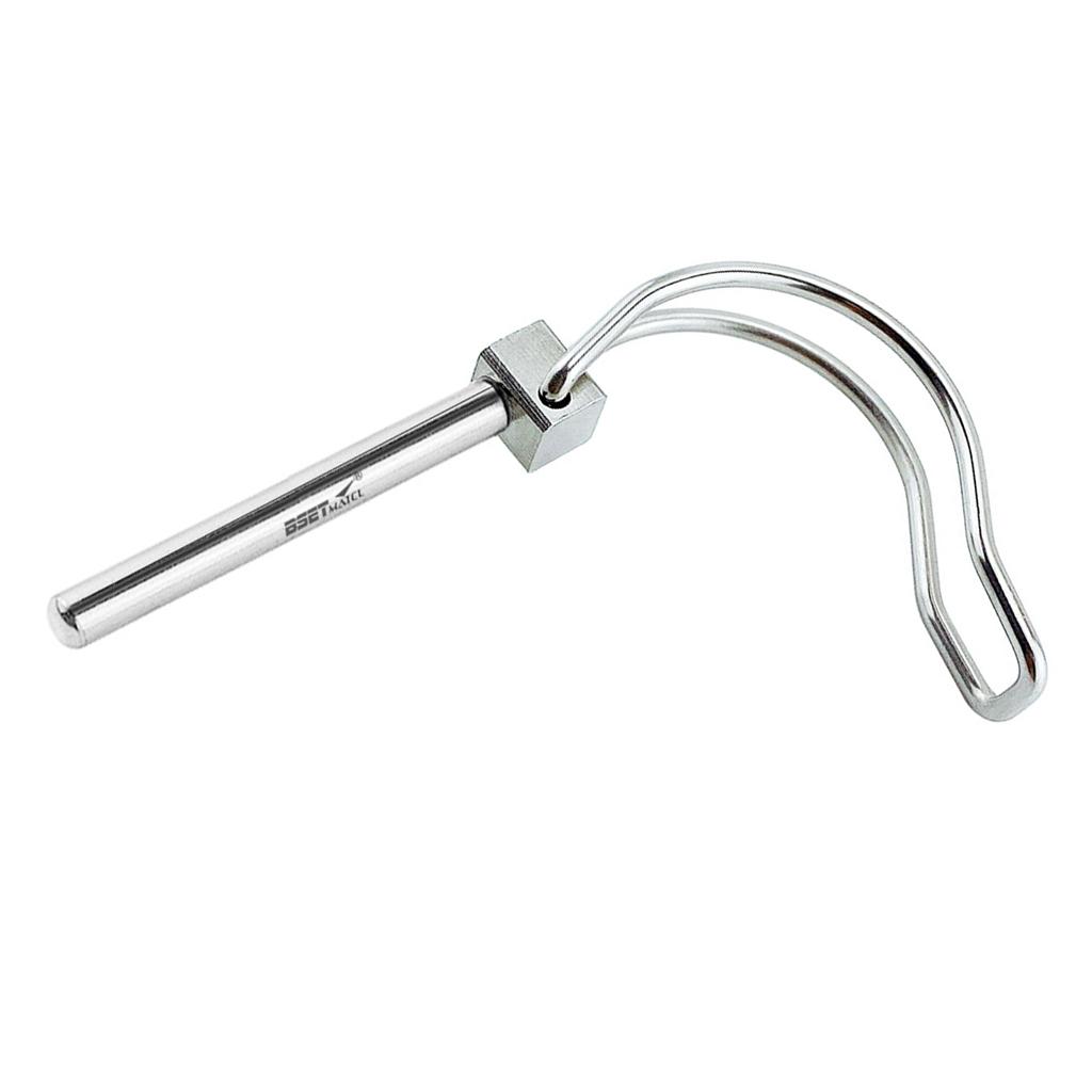 Stainless Steel Quick Lock Release Trailer Coupler Safety Pin 6 x 45mm