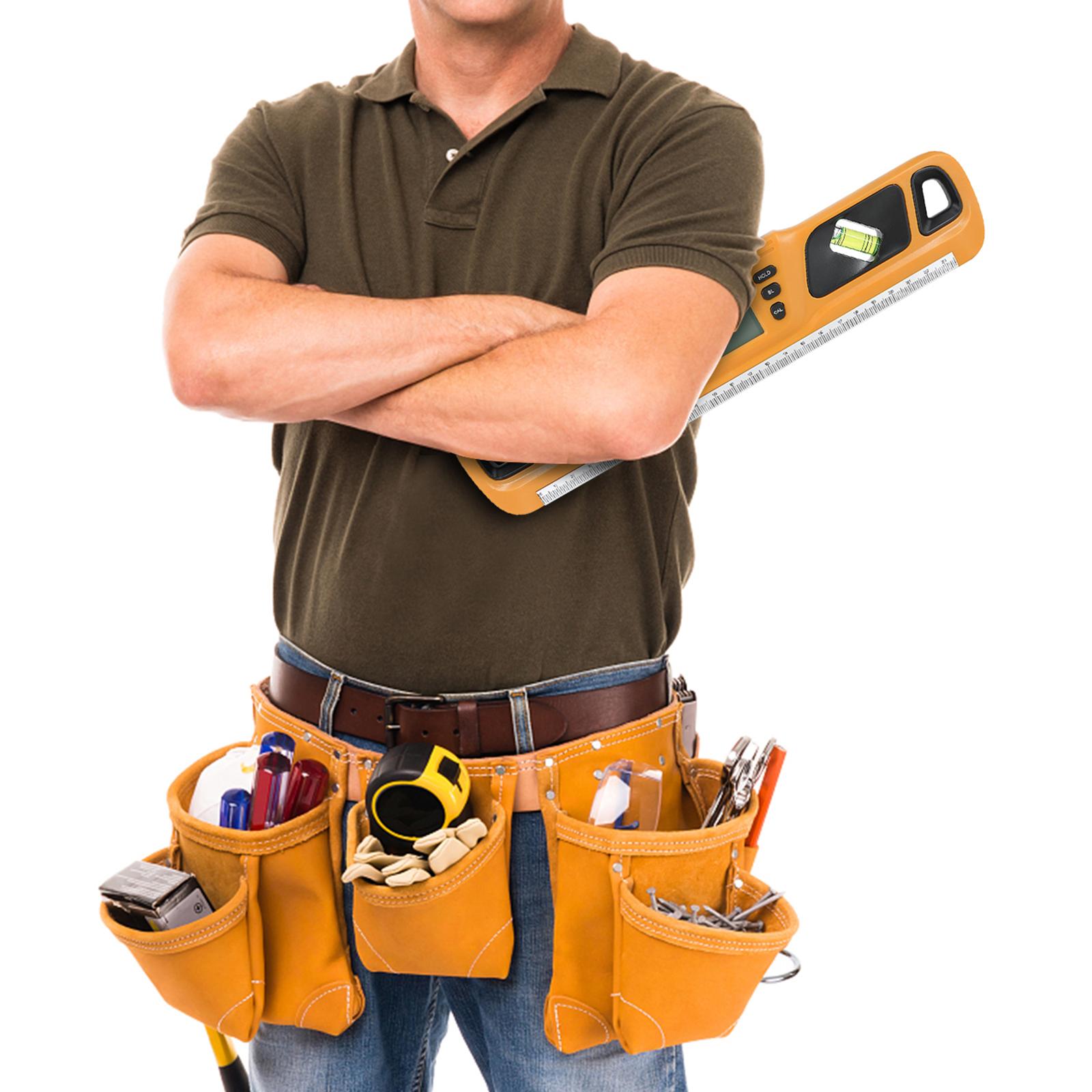 11 Inch Electronic Level Inclinometer with Magnets for Construction  Yellow