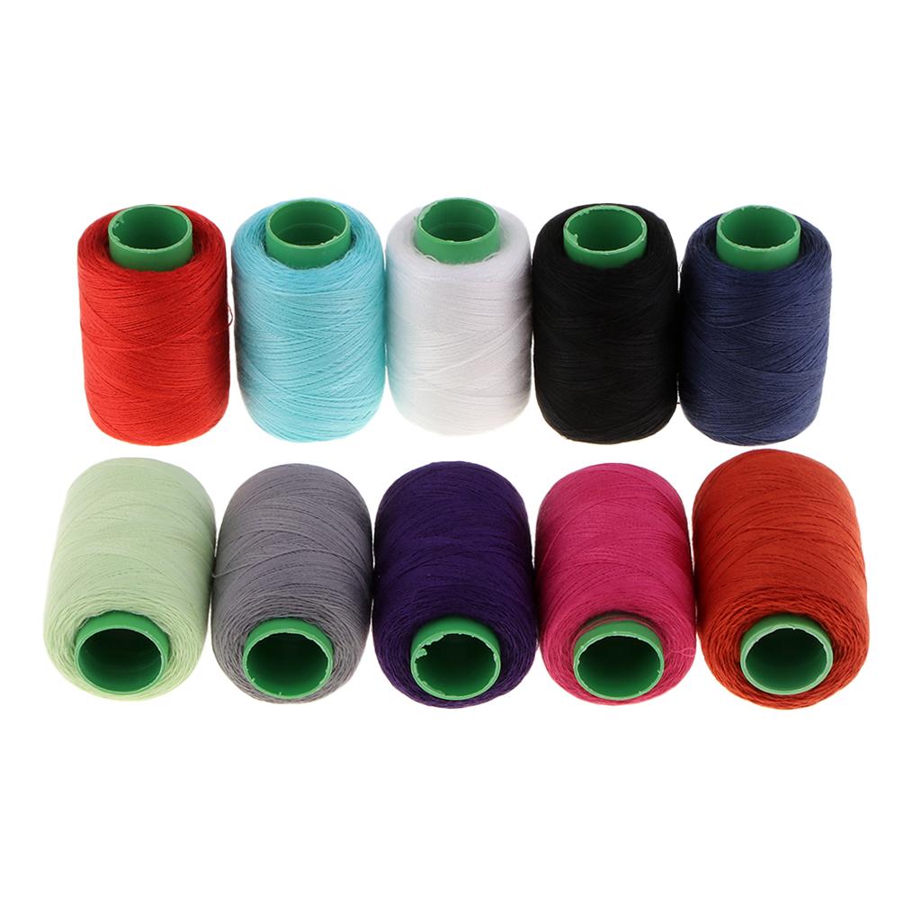 10x Polyester Cord Sewing Thread Spool Lot for Machine/Hand Quilting