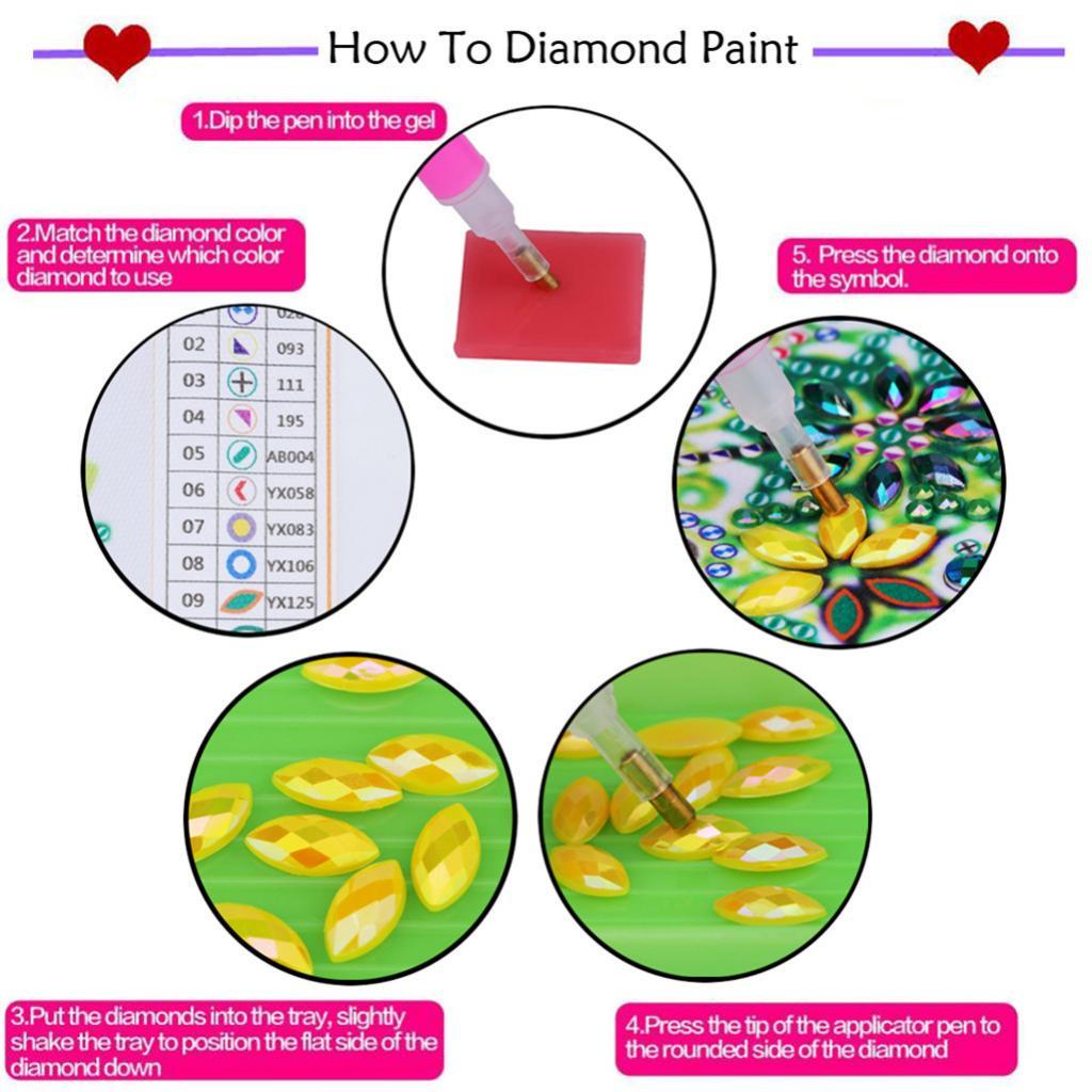 DIY Special Shaped Diamond Painting Kit Partial Drill Novelty Animal 2SET