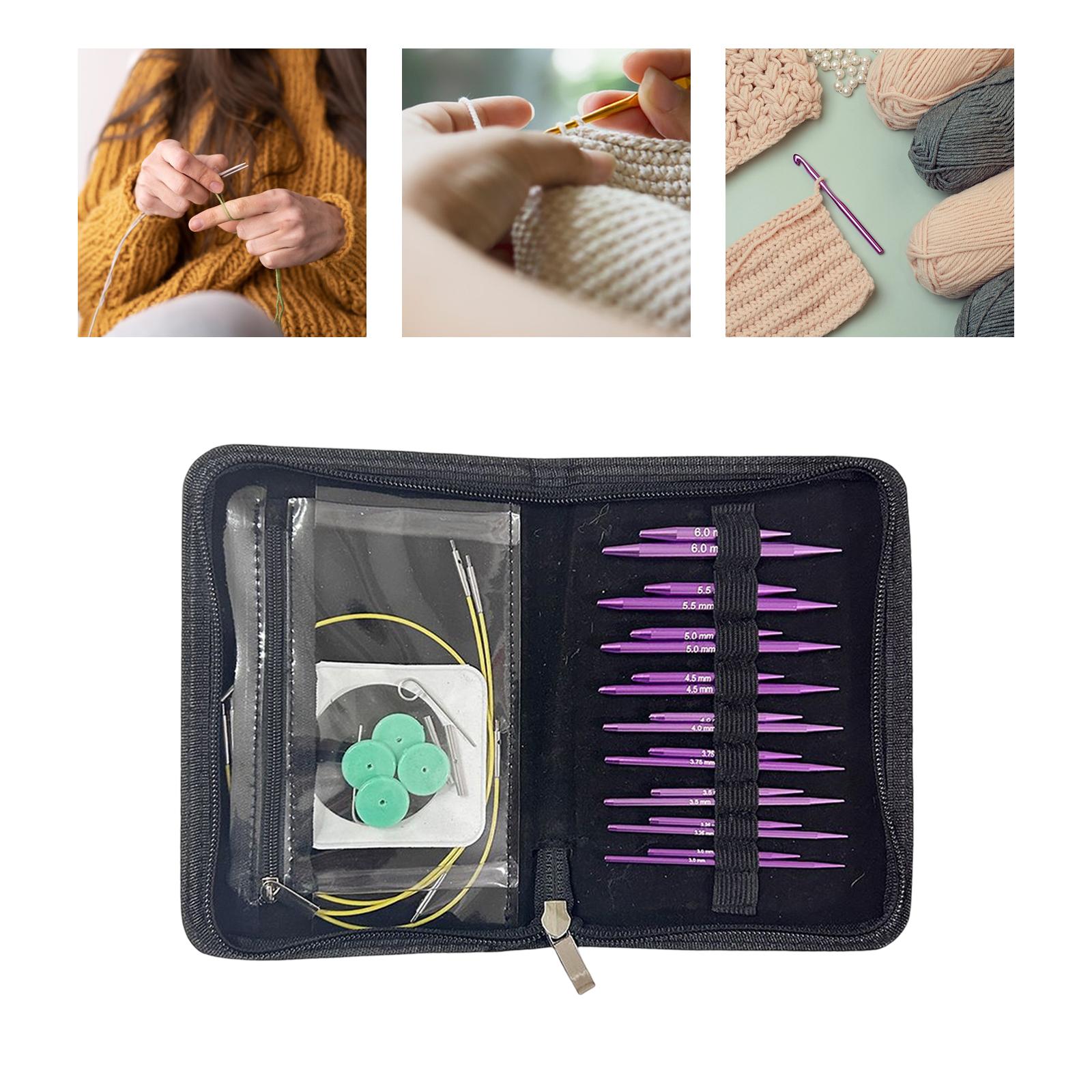 Circular Knitting Needles Set Craft Crochet Needles for Socks Knitter Sewing