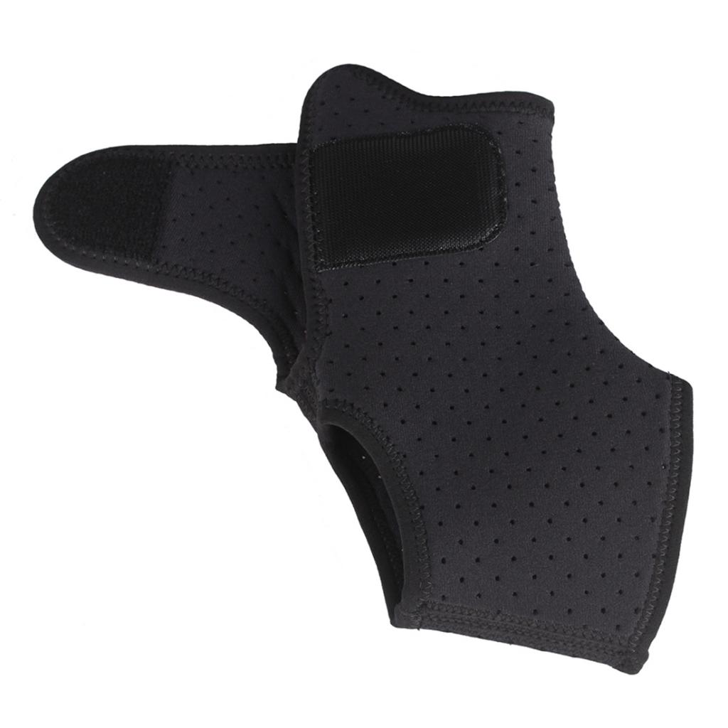 Ankle Foot Support Brace Plantar Fasciitis Tendonitis Compression Wrap Black