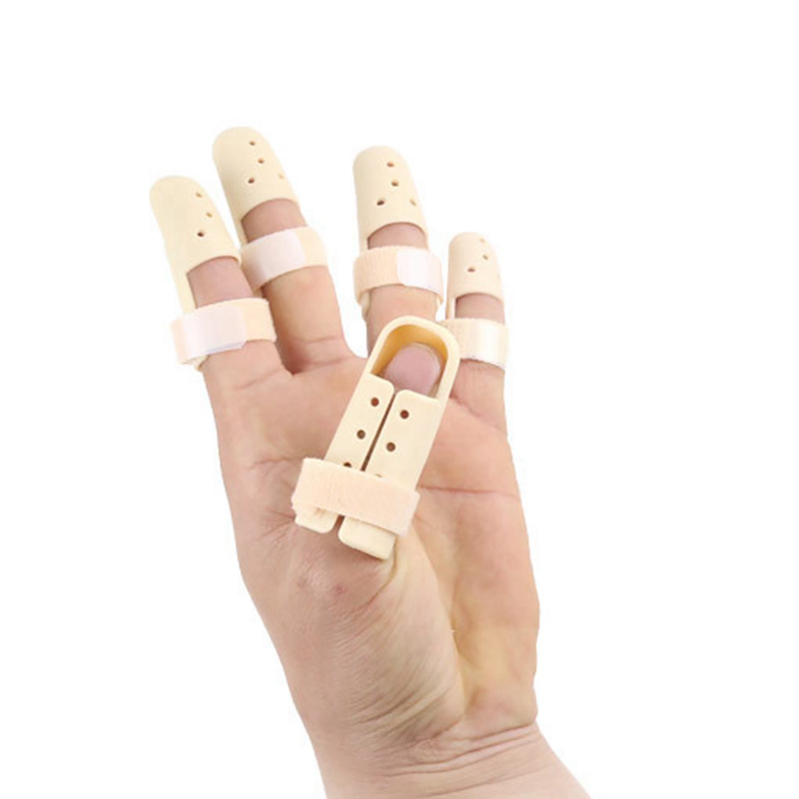 2 Pcs Plastic Finger Splint Brace Recovery Splint Mallet Splint