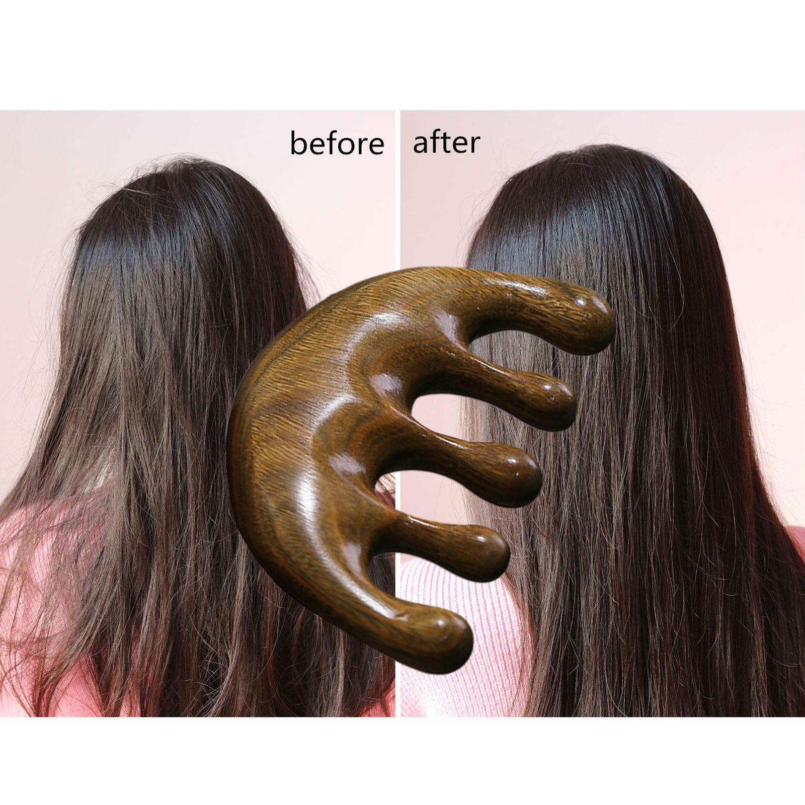 Head Scalp Massage Comb Wooden Massage Comb for Massage  Little Moon