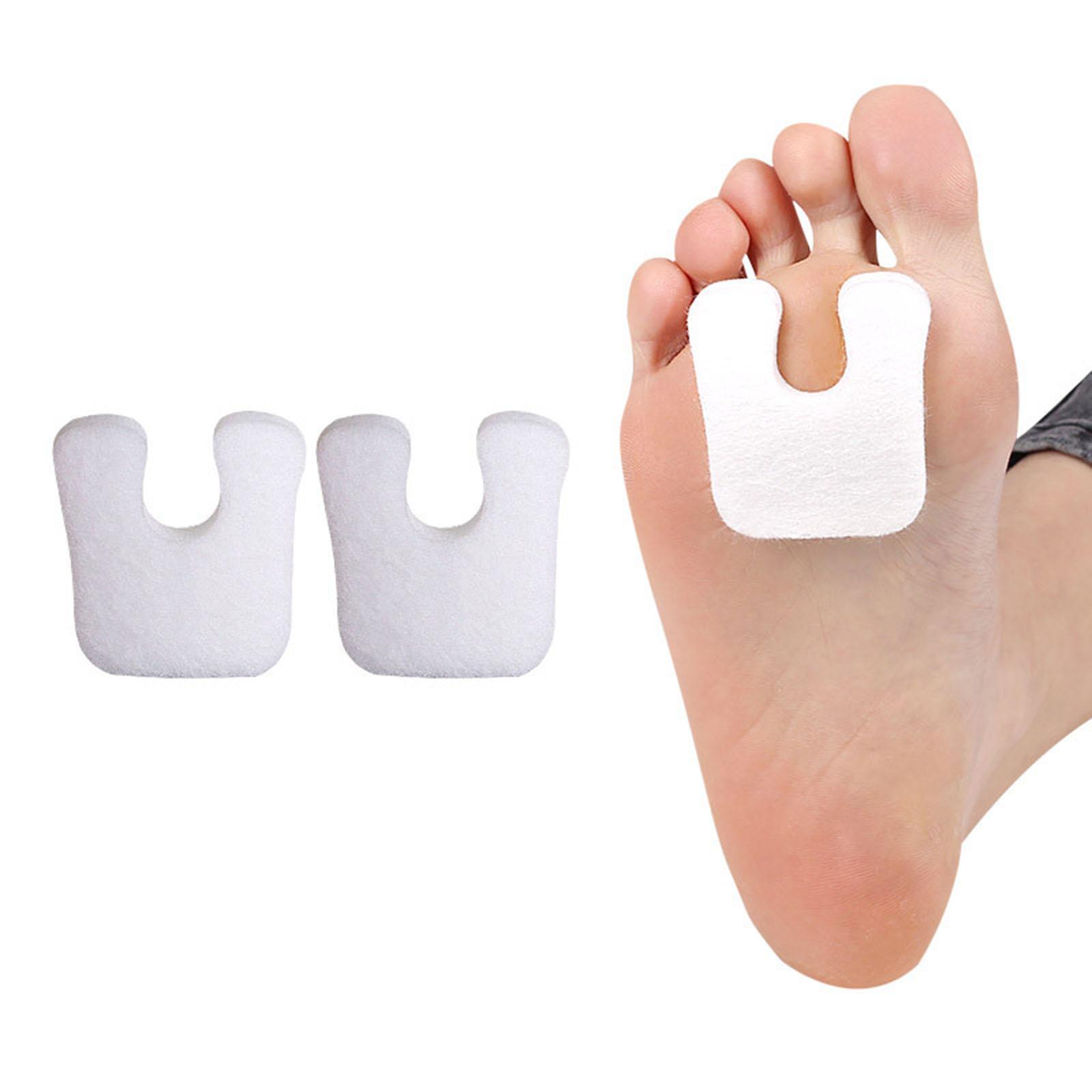 2x U Shaped Felt Callus Pads Reduce Foot Pain Comfortable  White