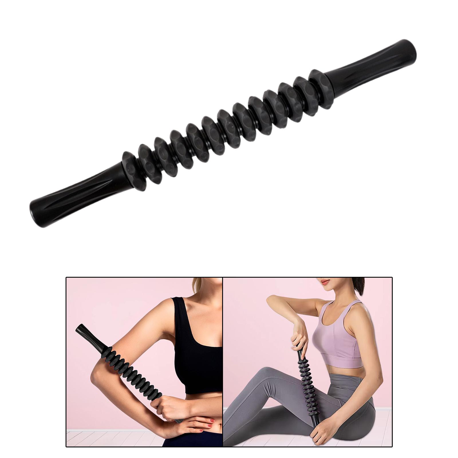 Body Massager Portable Comfortable Trainer Roller Stick for Home Yoga Travel black