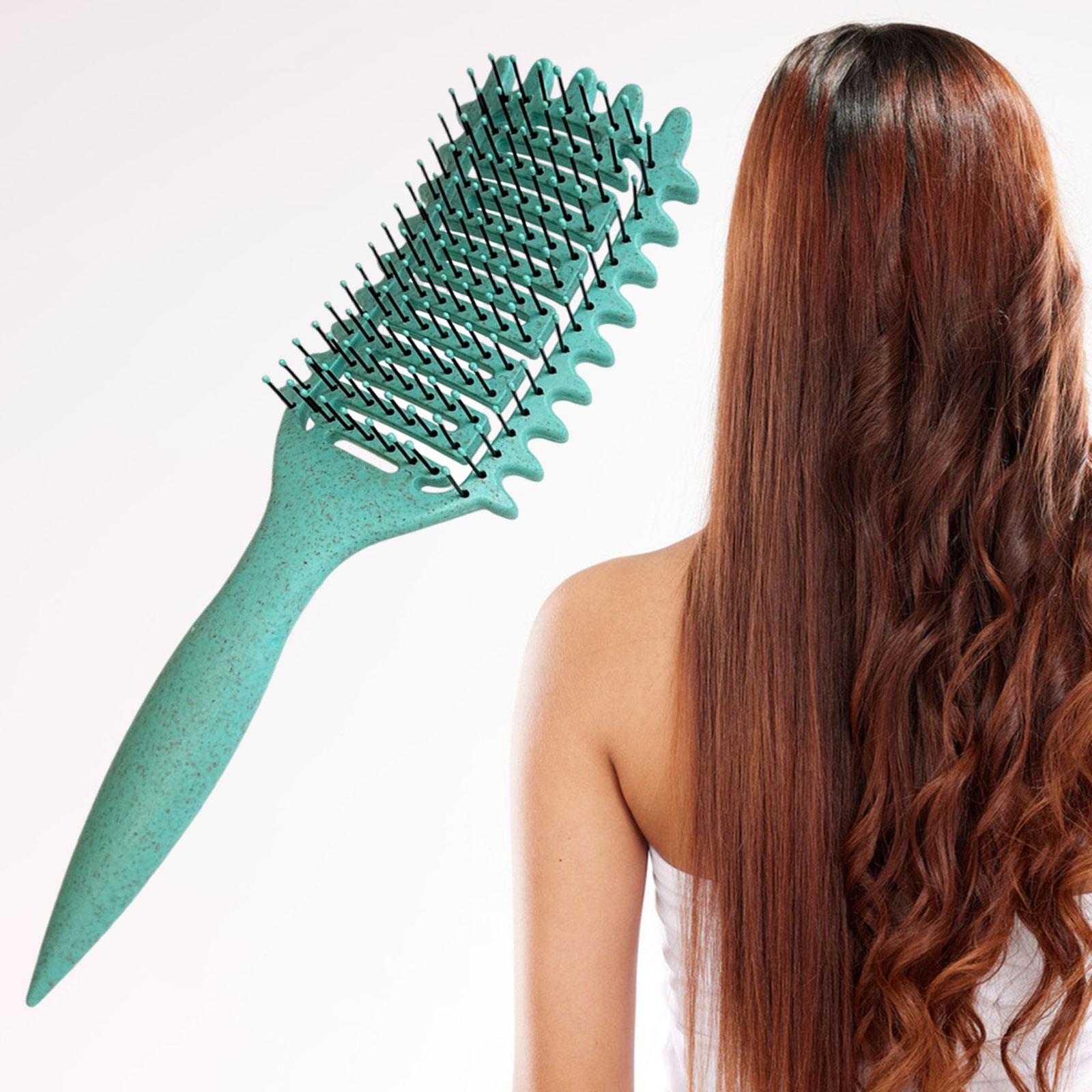 Bristle Curl Brush Shaping Bristle Curl Defining Brush for Gifts Women Salon green