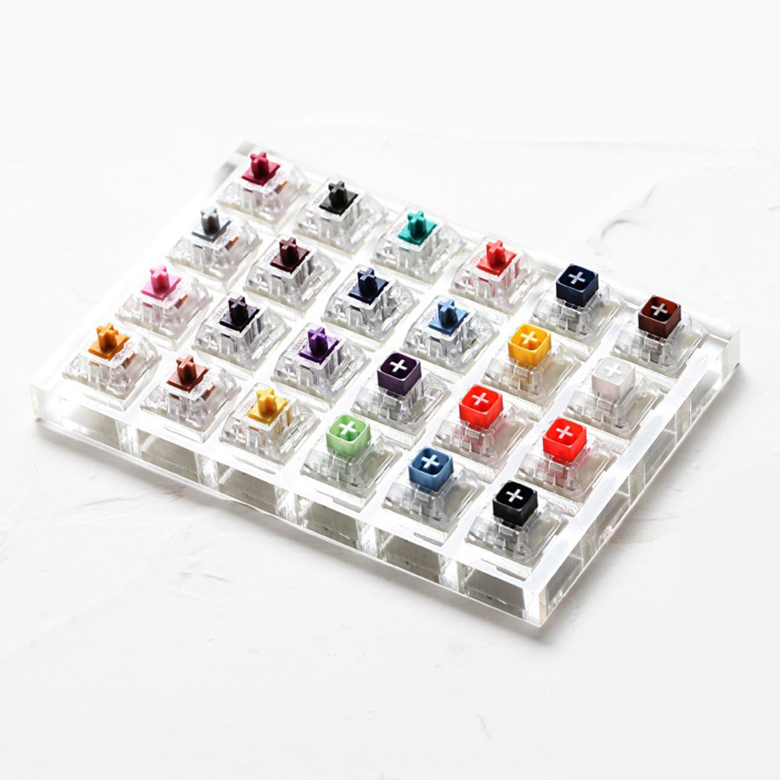Acrylic Pro 24 Switch Switches Tester Switch Sampler for Mechanical Keyboard