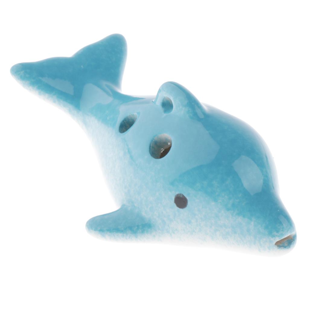 6 Hole Ocarina Alto C Kettle Style Ceramic Dolphin Shape ...