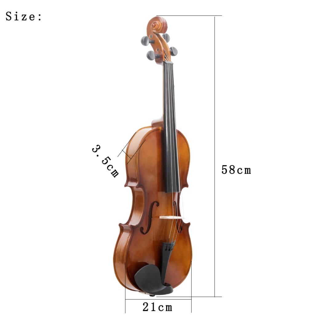 4/4 Full Size Acoustic Violin Basswood for Beginner