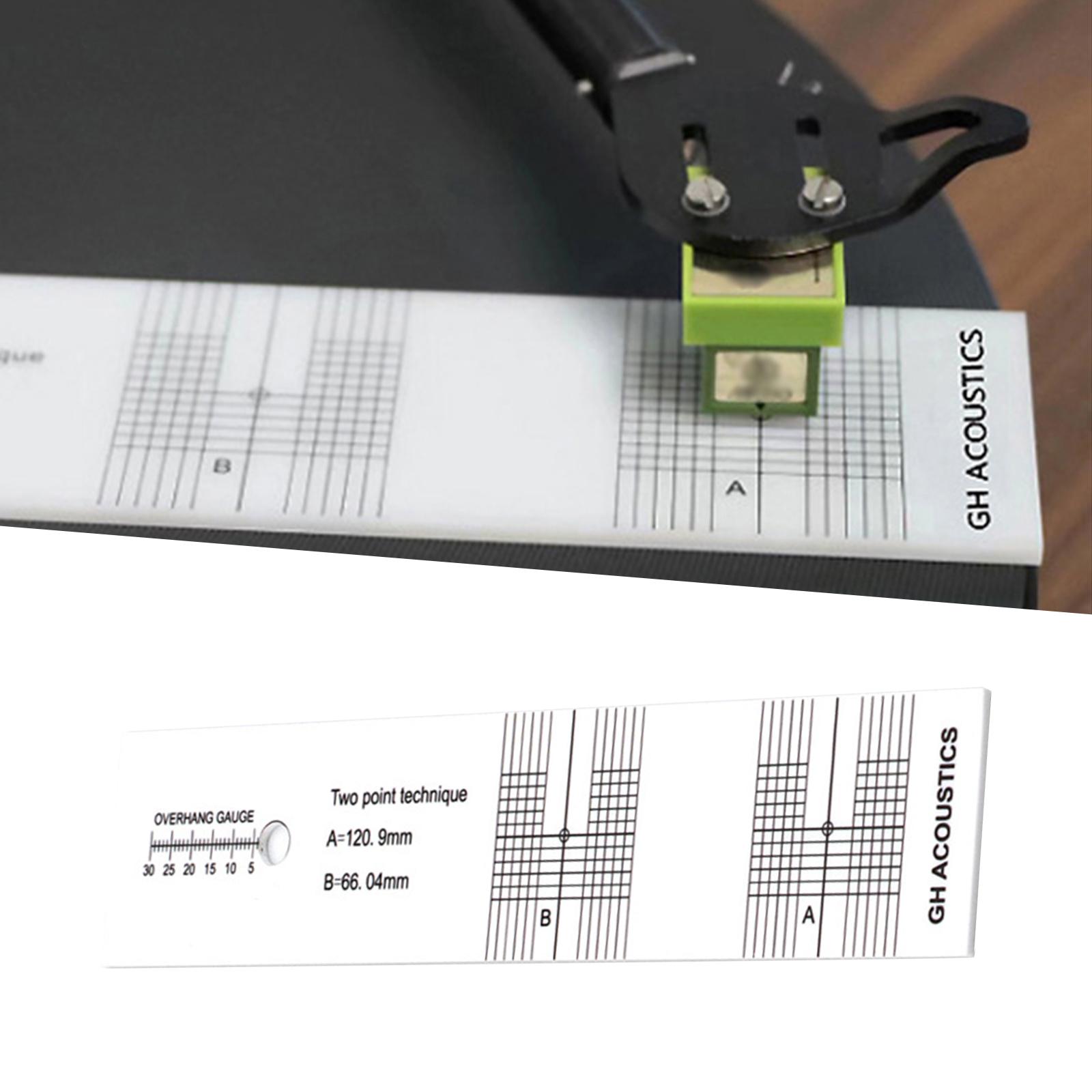 Turntable Phonograph LP Phono Cartridge Stylus Alignment Protractor Tool