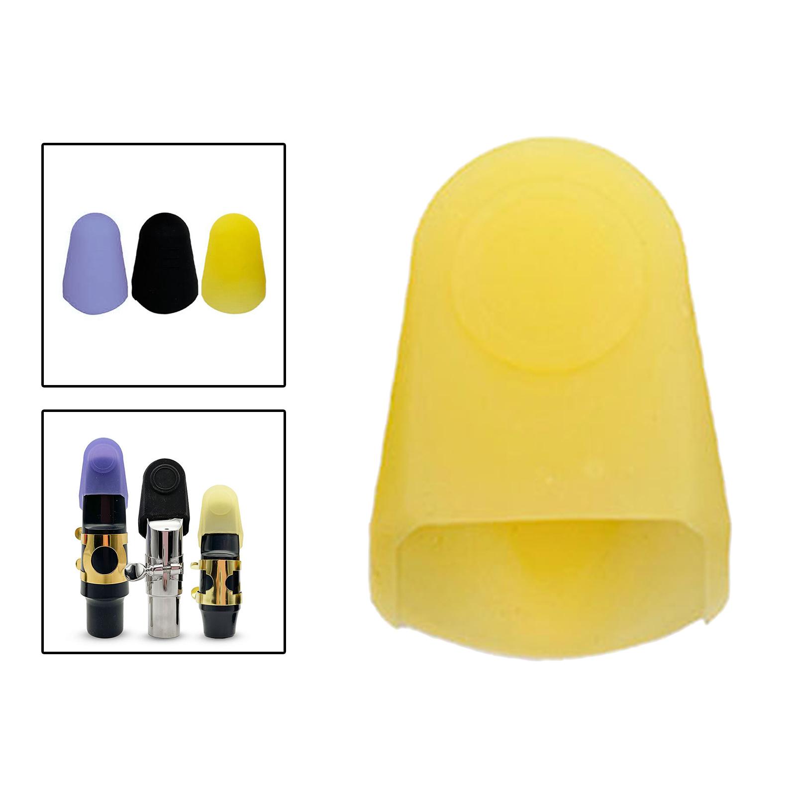 Clarinet Cap Maintenance Dustproof Instrument Accessory Mouthpiece Protector yellow