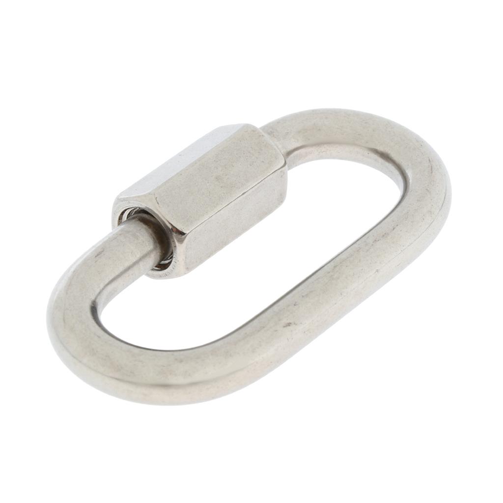 Stainless Steel Oval Quick Link Chain Fastener Marine Hook Carabiner eBay
