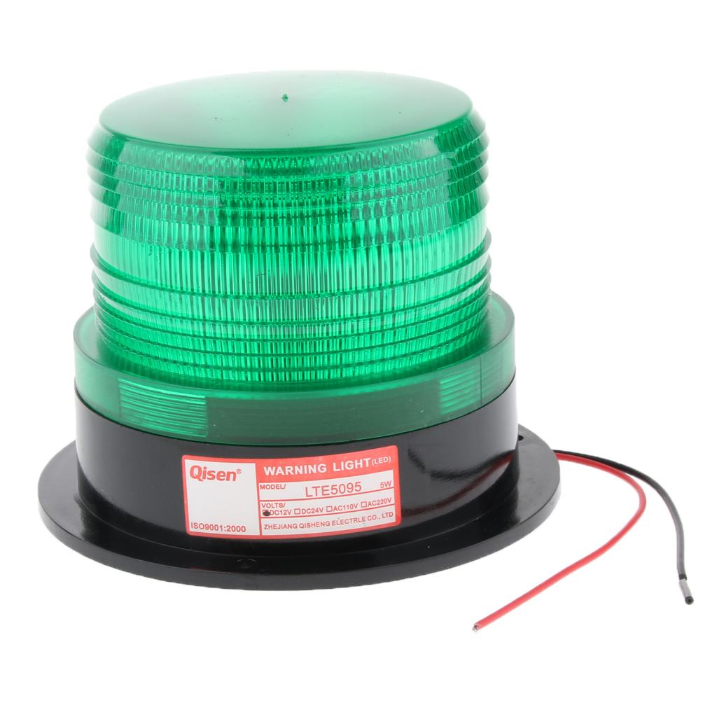 12V Emergency LED Flashing Strobe Signal Warning Light Lamp Beacon Green