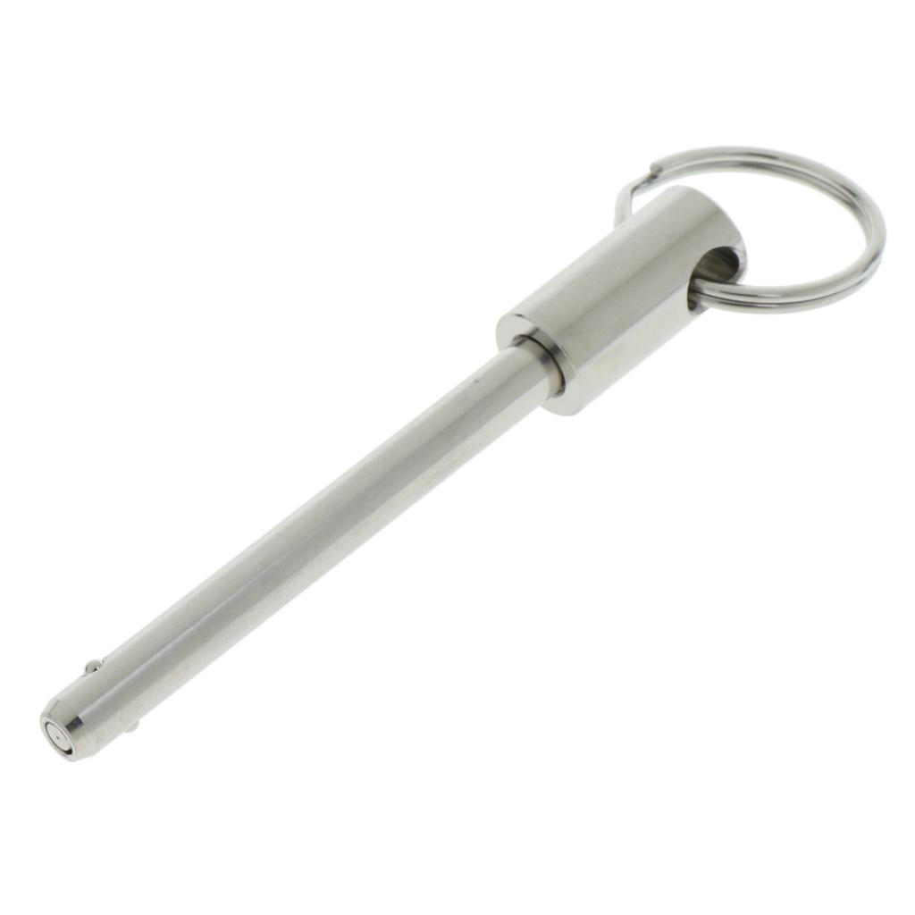 Stainless Steel Ball Lock Quick Release Pin Ring Handle Locking Pin 5 Sizes Ebay 