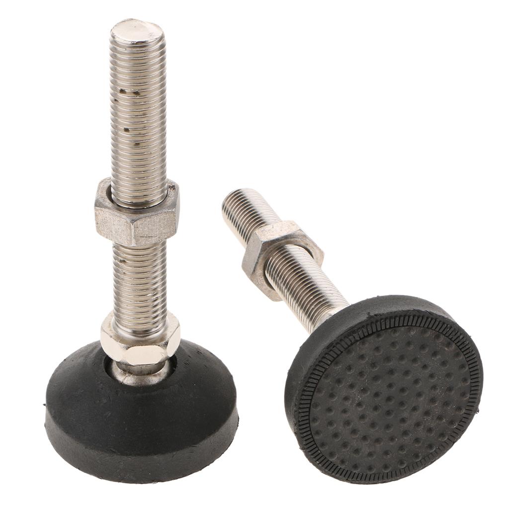2PCS Swivel & Adjustable Carbon Steel Self Leveling Feet with Tnut eBay