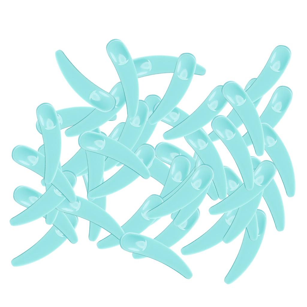 100Pcs Mini Cosmetic Spatula Mixing Sampling Facial Cream Mask Spoon Green