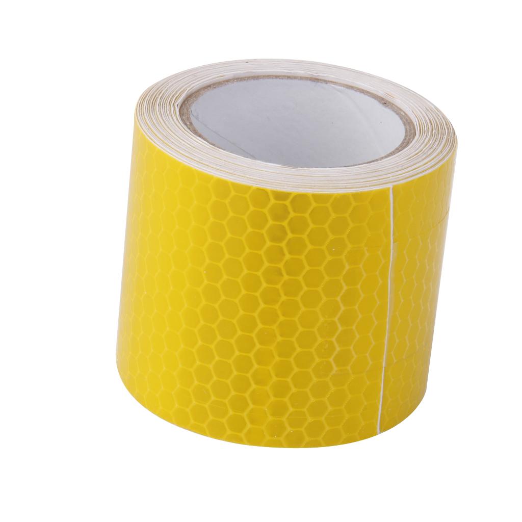 Yellow High Intensity Reflective Tape Sticker Self Adhesive Vinyl 5cm*3m