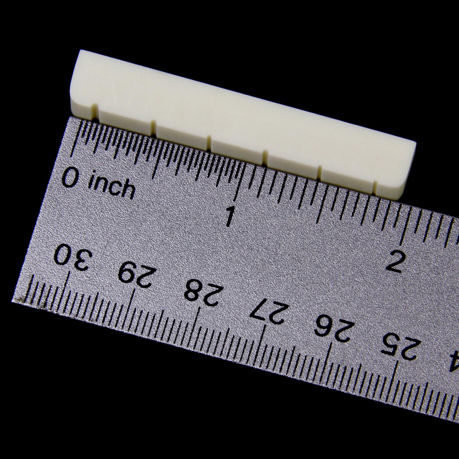 4x1 Set Classical Guitar Parts Buffalo Bone Bridge Saddle & Nut Slotted Set