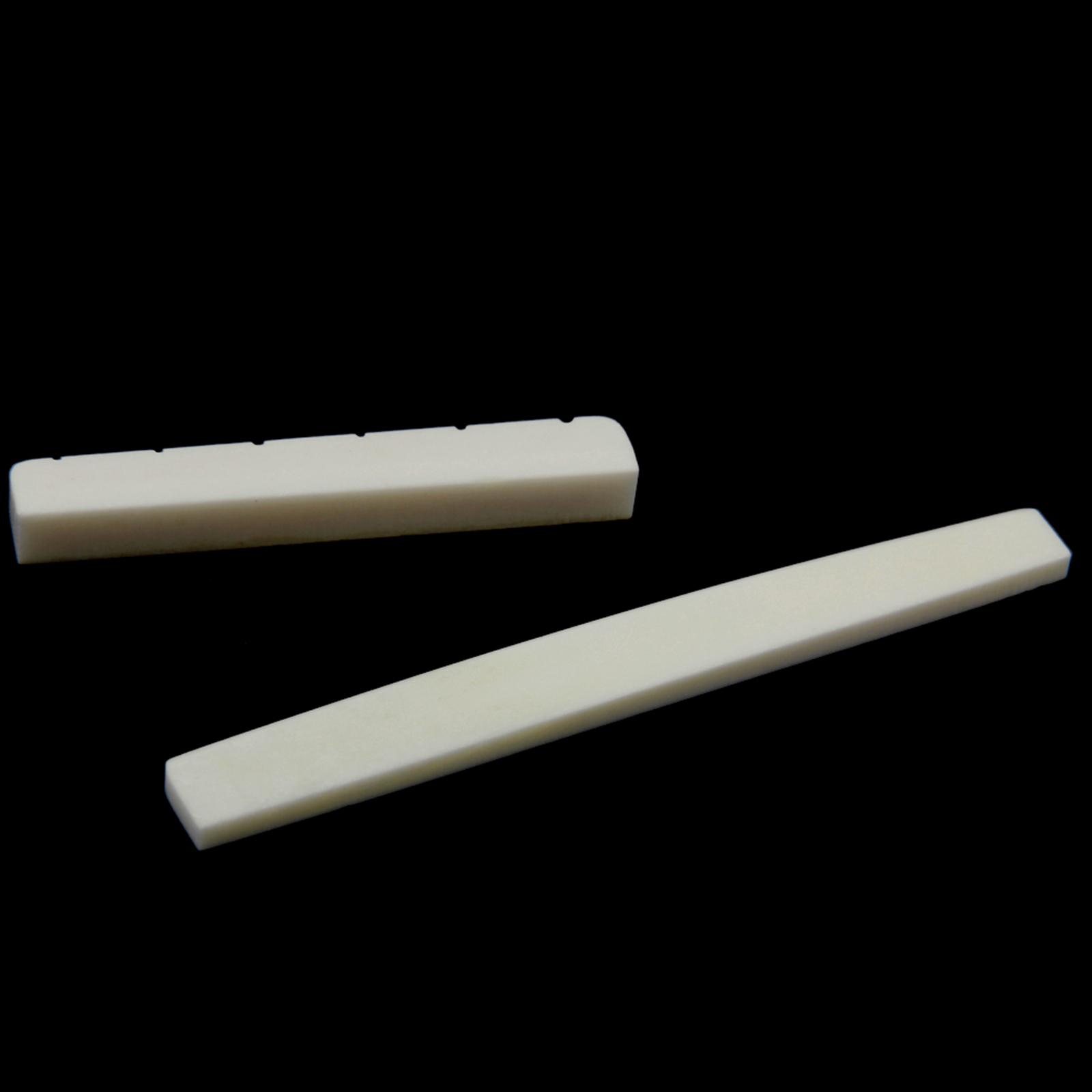 3 Set Classical Guitar Parts Buffalo Bone Bridge Saddle & Nut Slotted Set