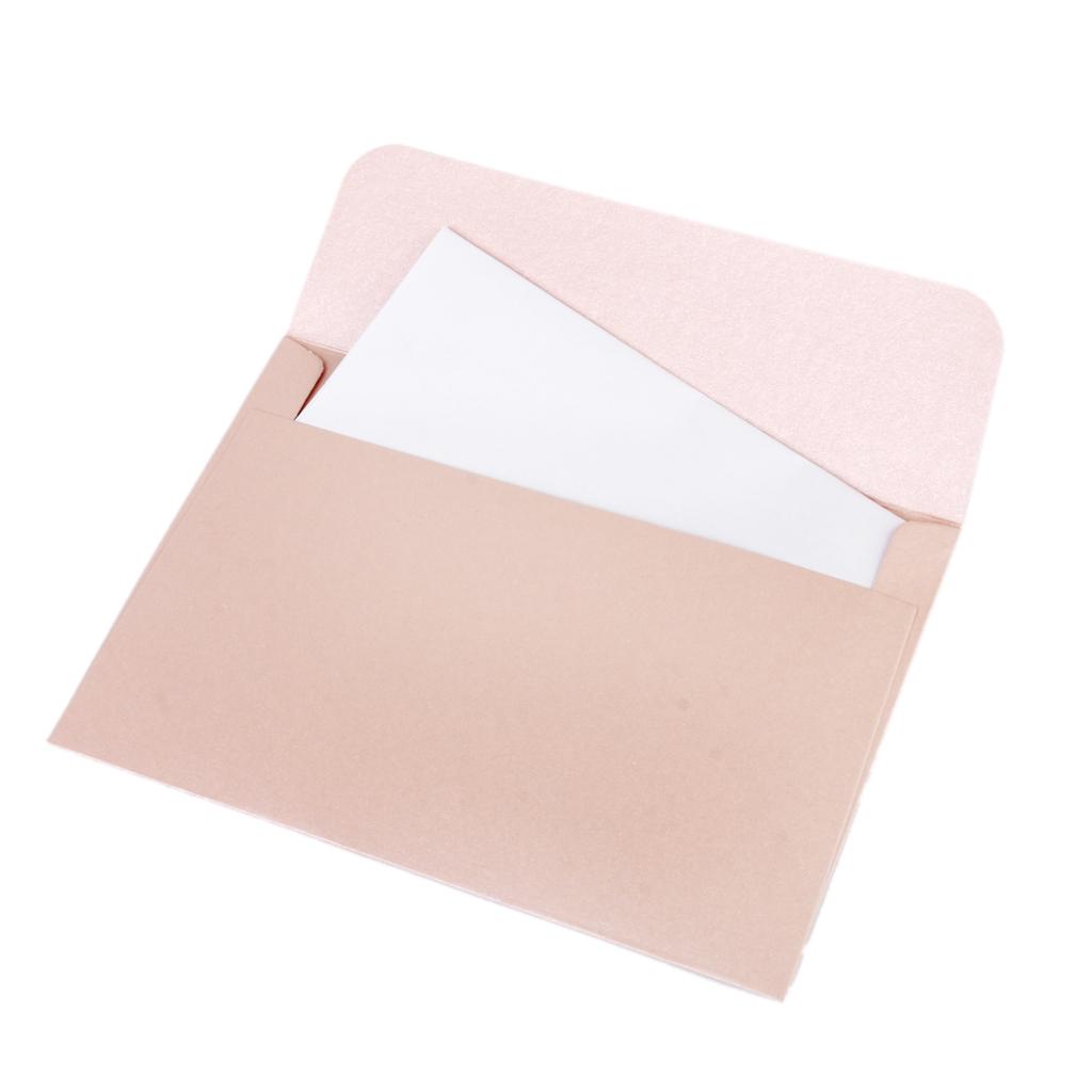 20x Pearlized Blank Envelopes for Greeting Cards Invitations - Pink  