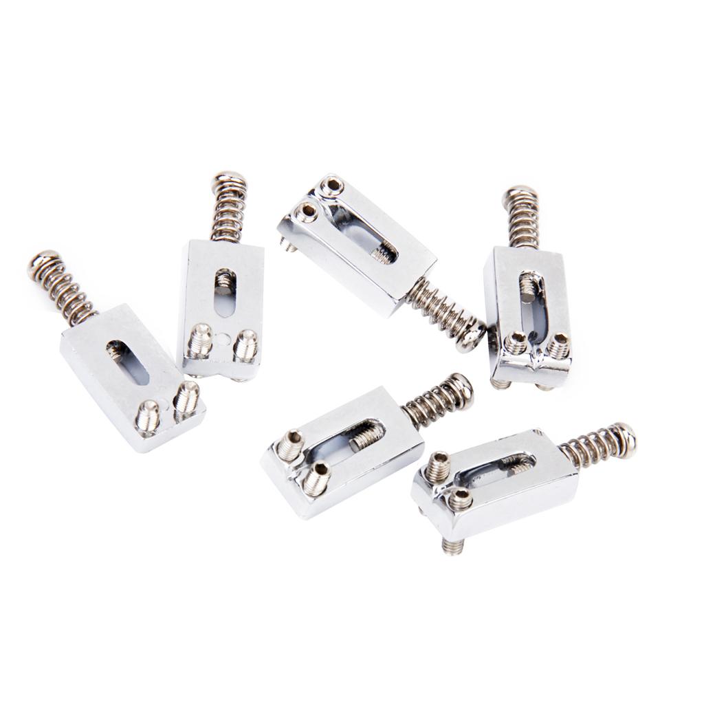 4x6pcs Electric Guitar Bridge Saddles Guitar Parts