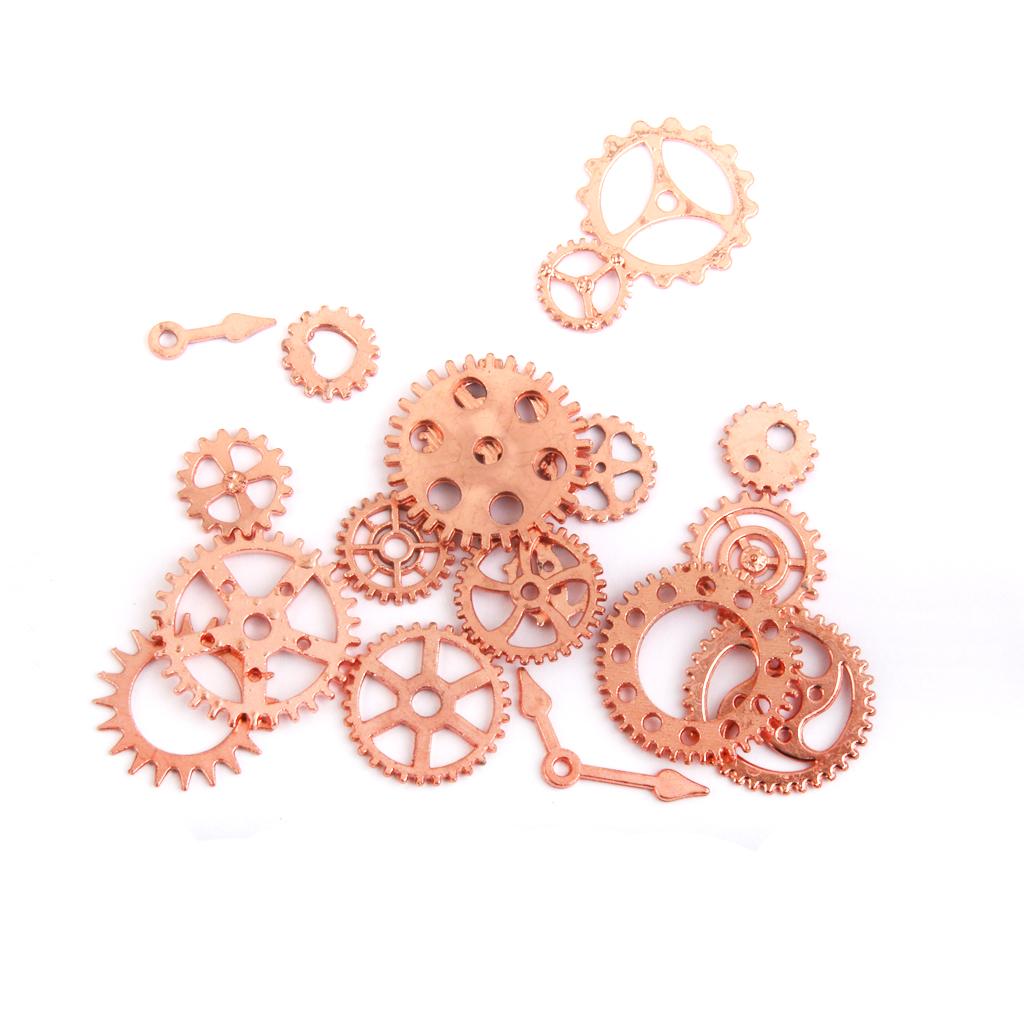 20pcs Gear pendant Watch Parts Wheels charm  Pendant Findings Rose golden