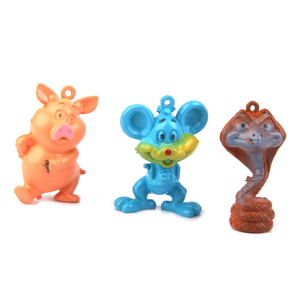 The Twelve Zodiac Plastic Animals Kids Toy