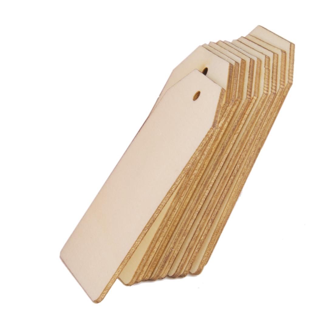 Wooden Rectangle Craft Tags