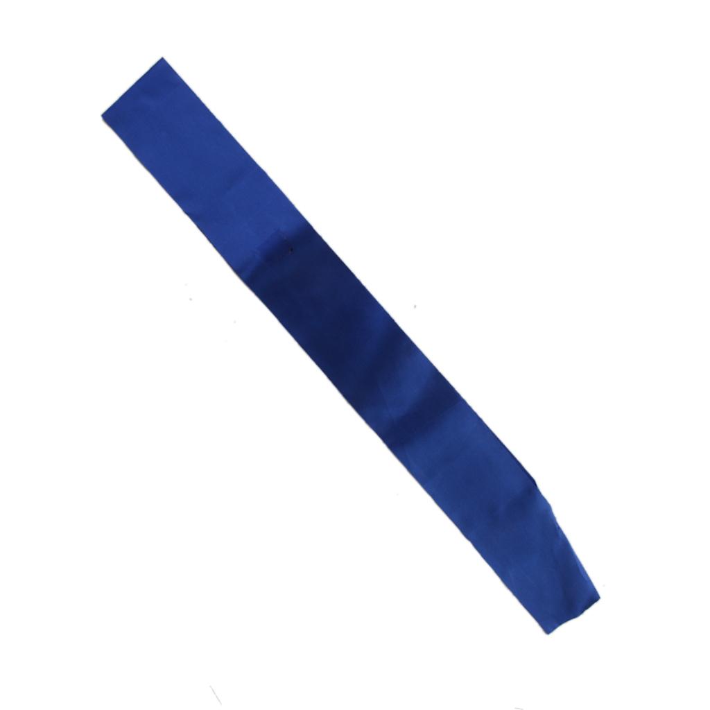 Blank Plain Satin Sash Royal Blue