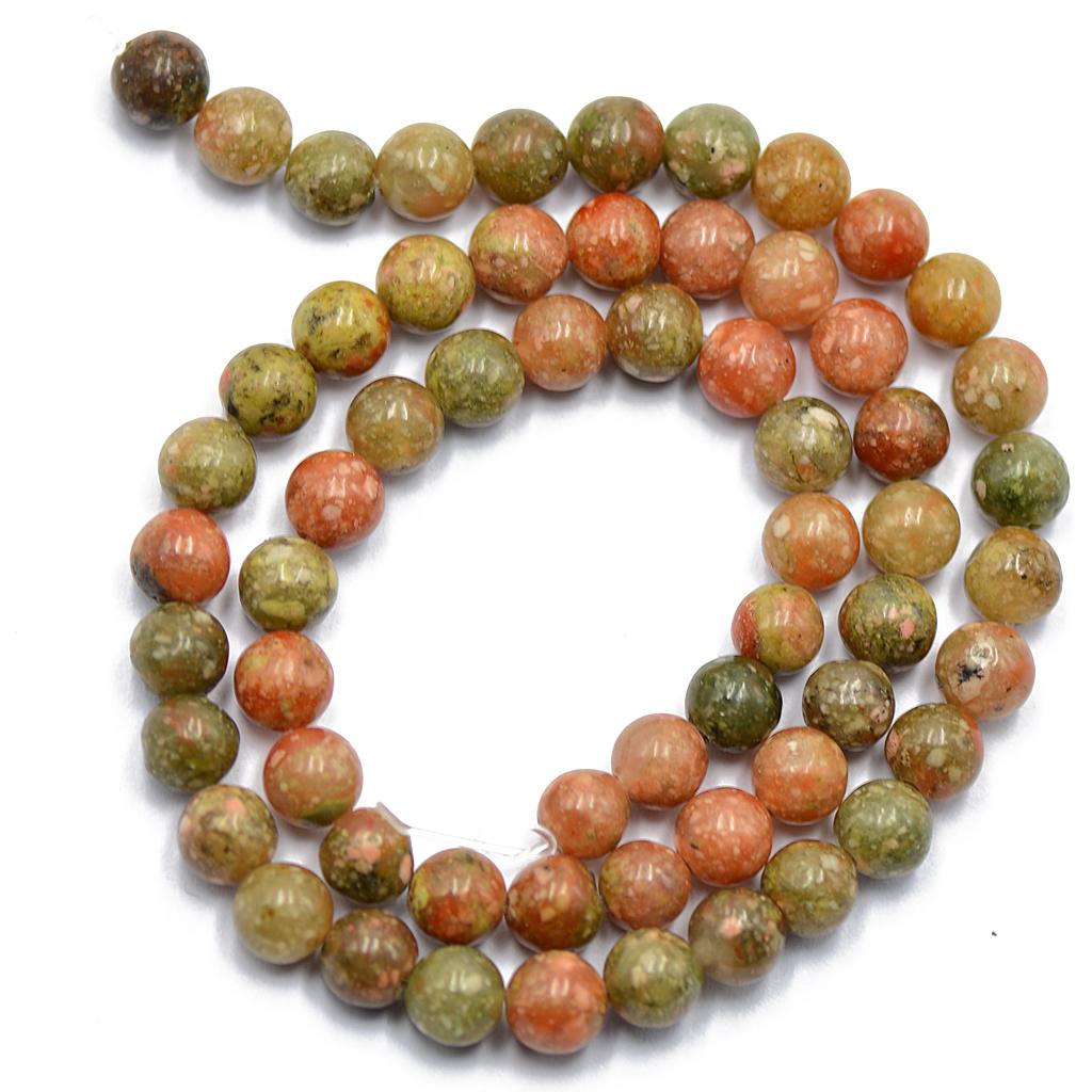 6mm Natural Autumn Jasper Round Loose Beads 15inch