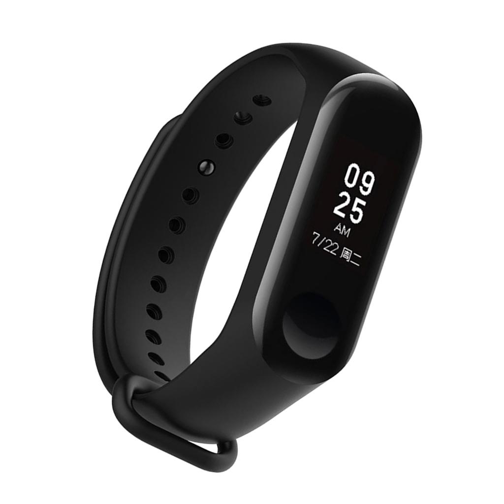 Replacement Wristband Strap for Xiaomi Mi Band 3 Bracelet black