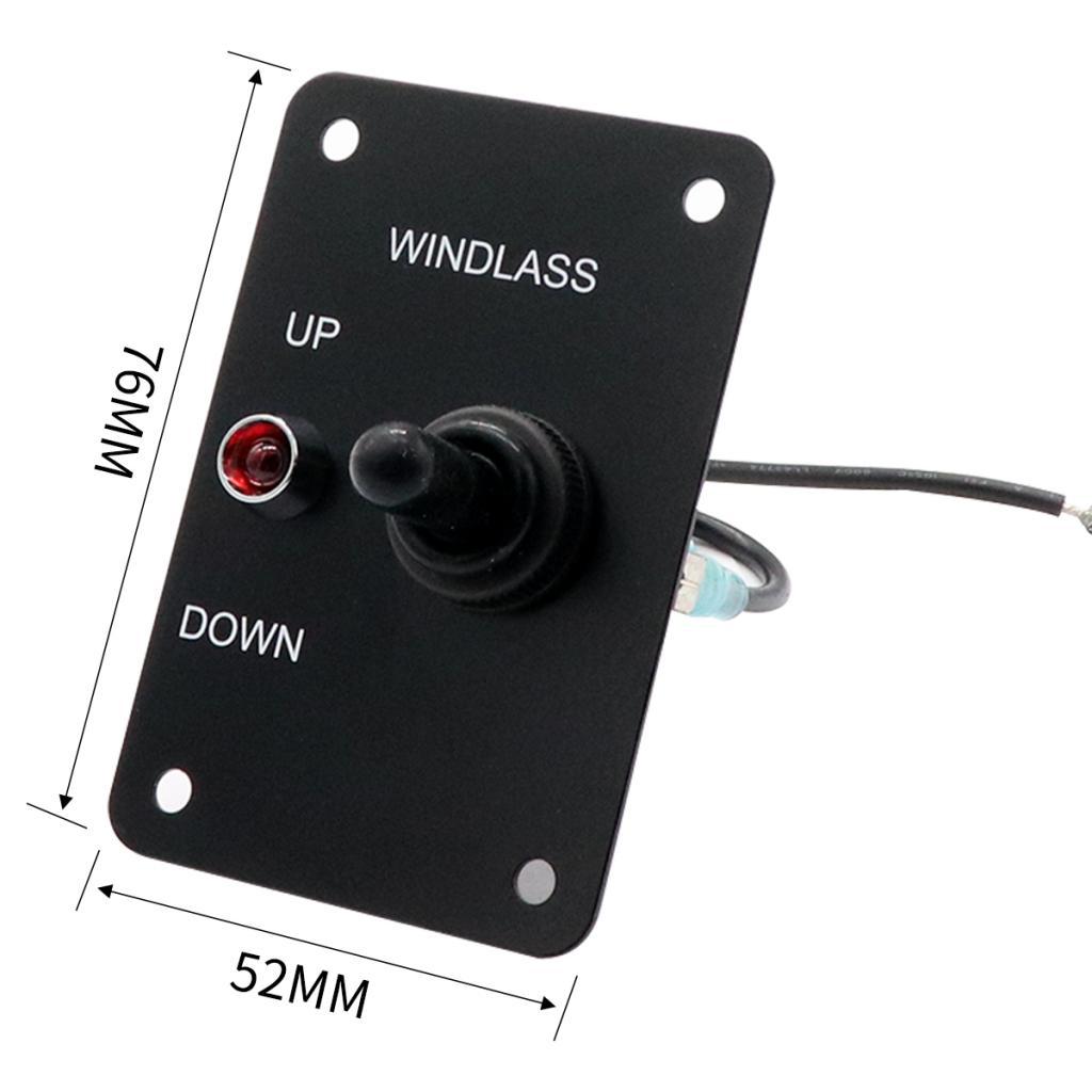 Anchor Windlass Up/Down Toggle Switch Panel with LED , 12V 