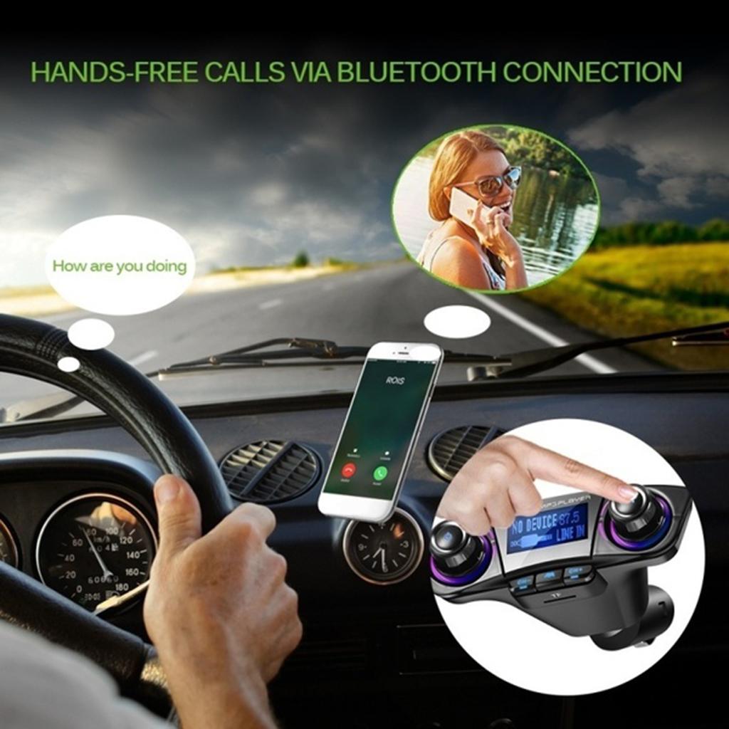  New Wireless Bluetooth Handsfree Calling Car Kit FM Transmitter Car MP3 