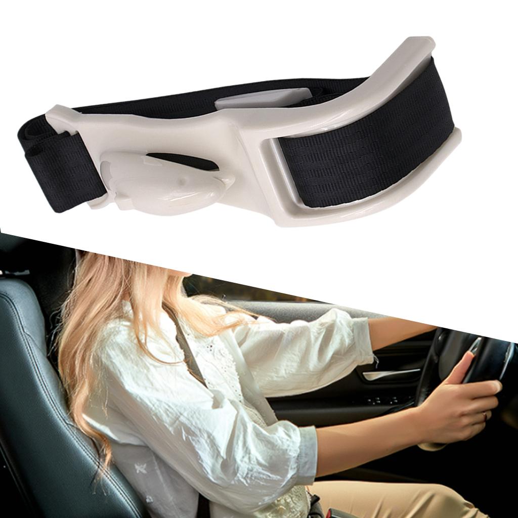 Bump Belt Adjuster Maternity Seatbelt for Pregnant Women Universal  White