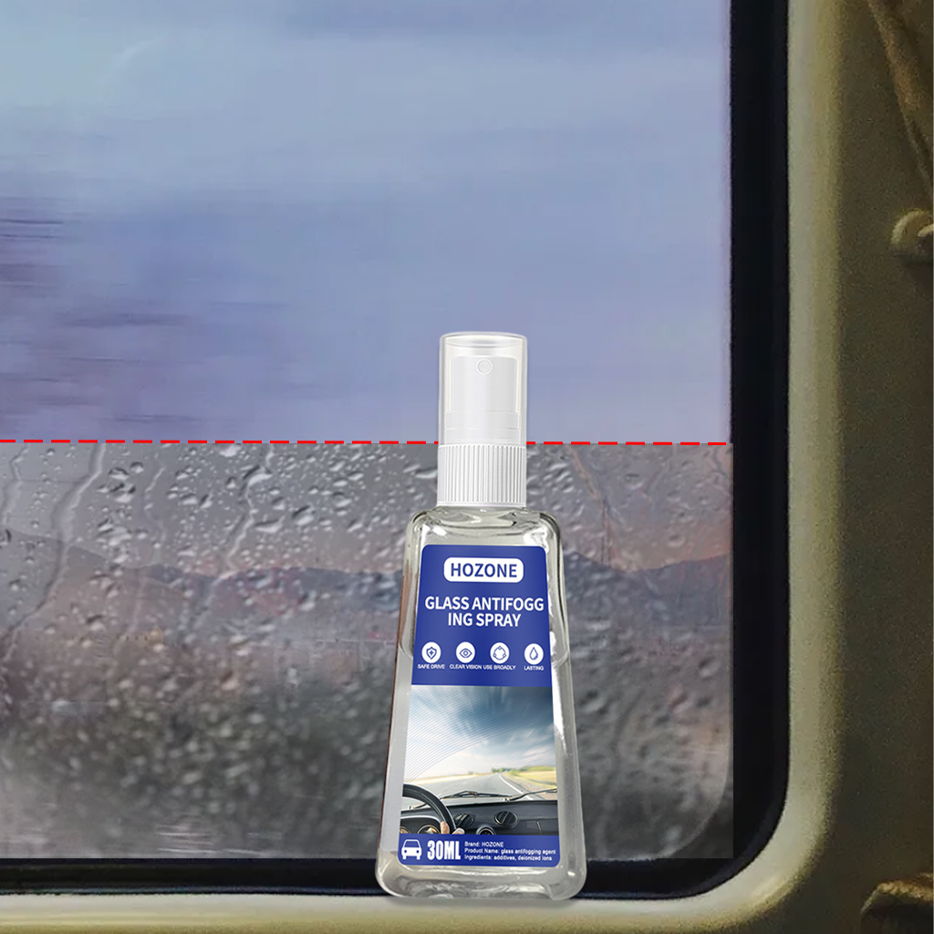 Car Anti-Fog Spray Mirrors Waterproof Spray Fits for Automotive Glass Care 30ML