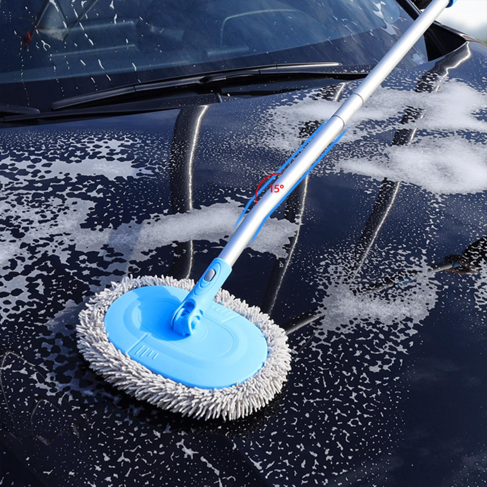 Car Wash Brush Mop Telescopic Scratch-Free Exterior Fits for Car Truck 1.3M