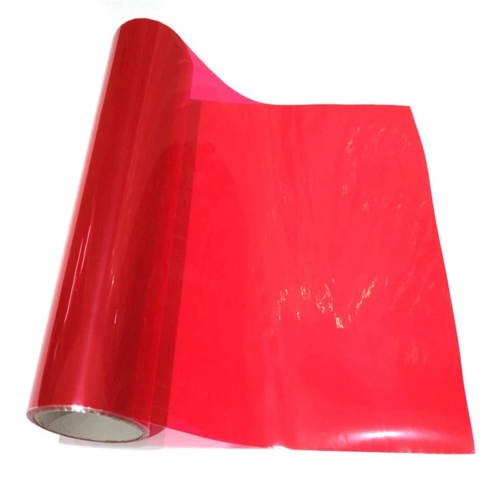 30x100cm Car Auto Headlight Tint Film Cover Taillight Fog Lamp Film Durable Red