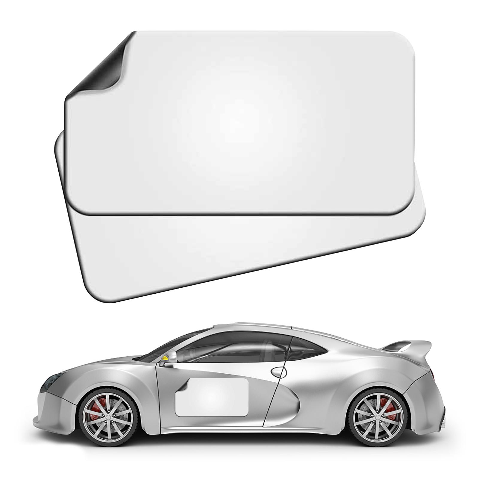 2x Blank Magnets Rounded Corners for Marketing Vehicles Cars Commercial Style A 