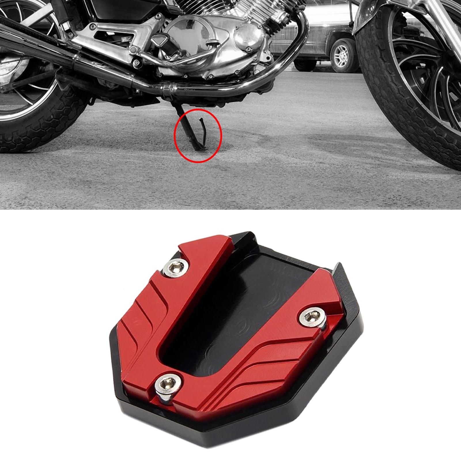 Motorcycle Kickstand Supporting Pad Universal Durable Spare Parts Premium Red
