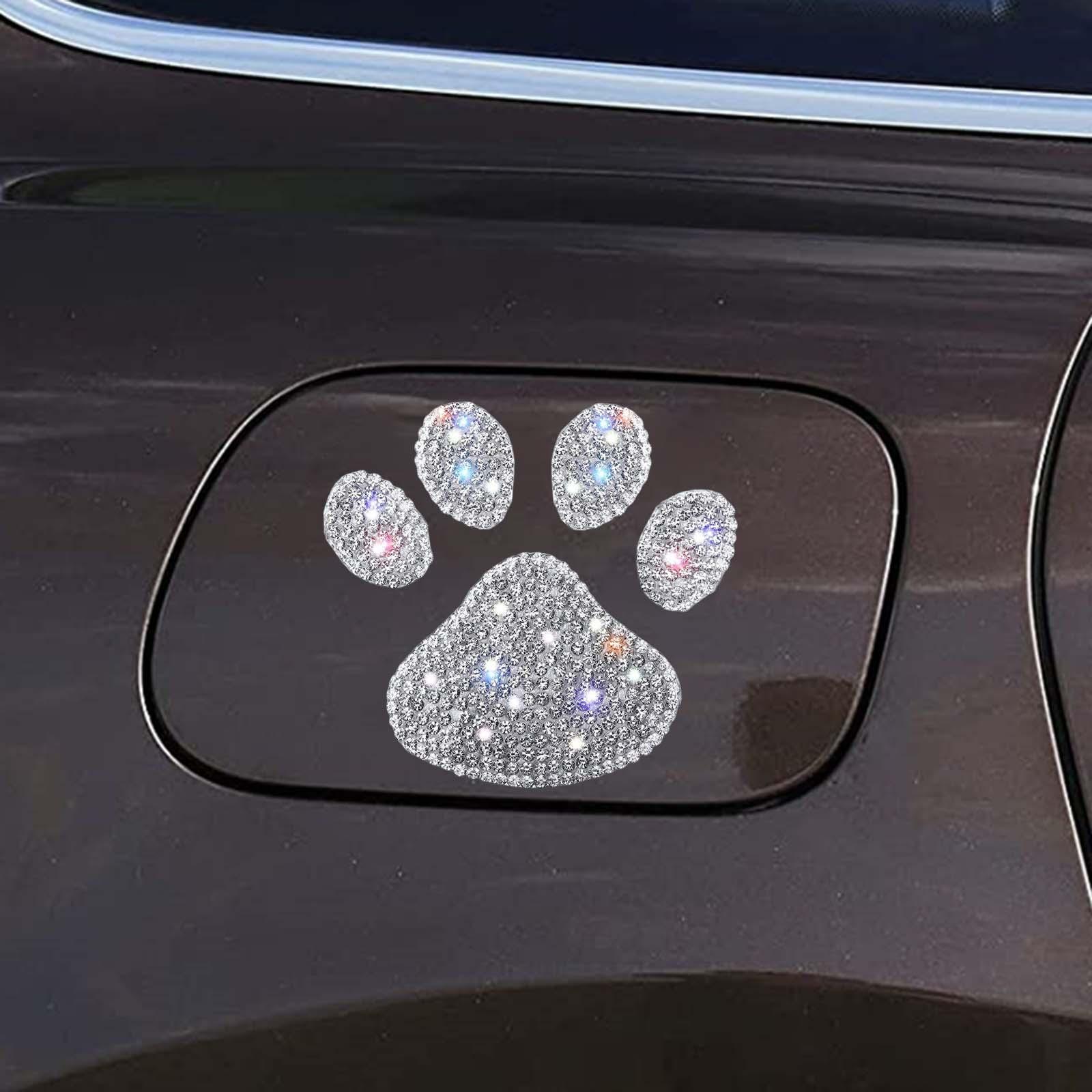 Bling Car Stickers Decals Car Interior Sticker for Cars window Bear Claw