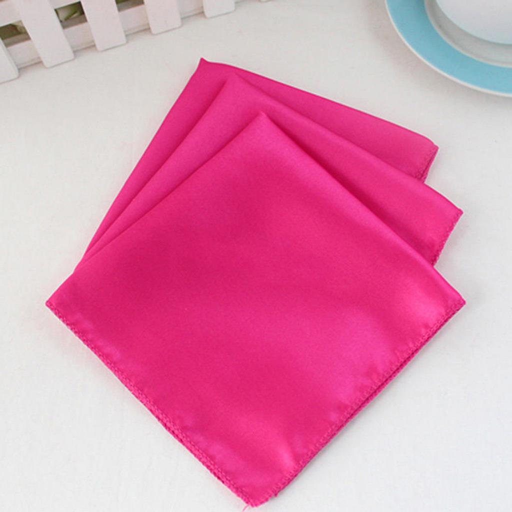 10x Polyester Napkin Pocket Handkerchief Square Wedding Party Tableware 08