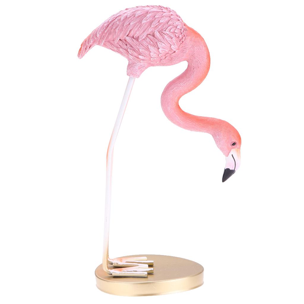 New Standing Flamingo Birds Statue Ornament Figurine Figure Decoration Ornament