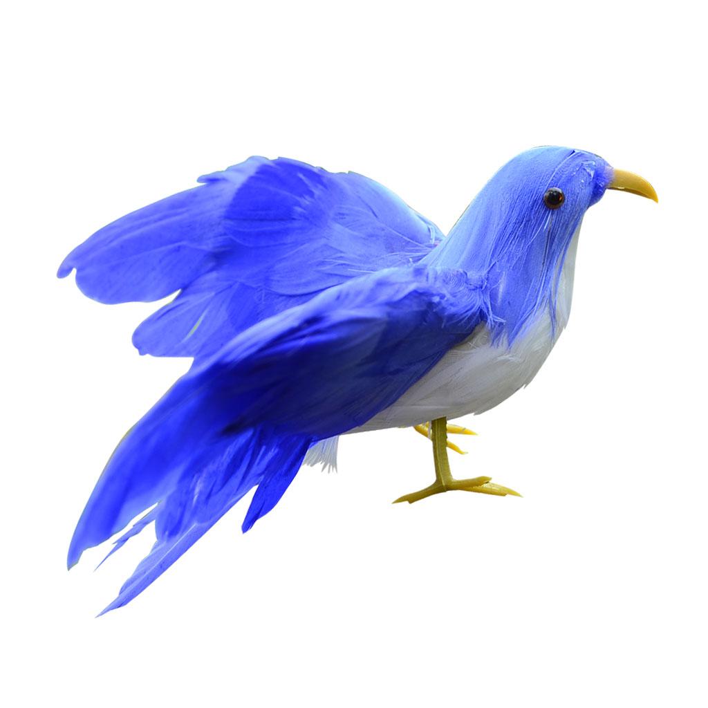 Realistic Birds Crows for Garden Weding Home Decoration  Bule