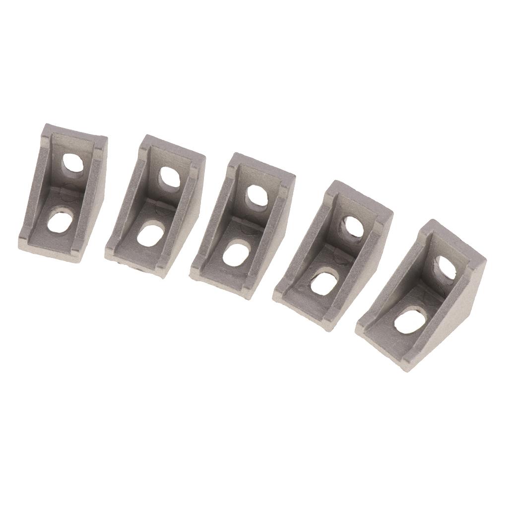 5 Pcs Aluminum Profile Corner Bracket Series L Shape Right Angle Connector 2028