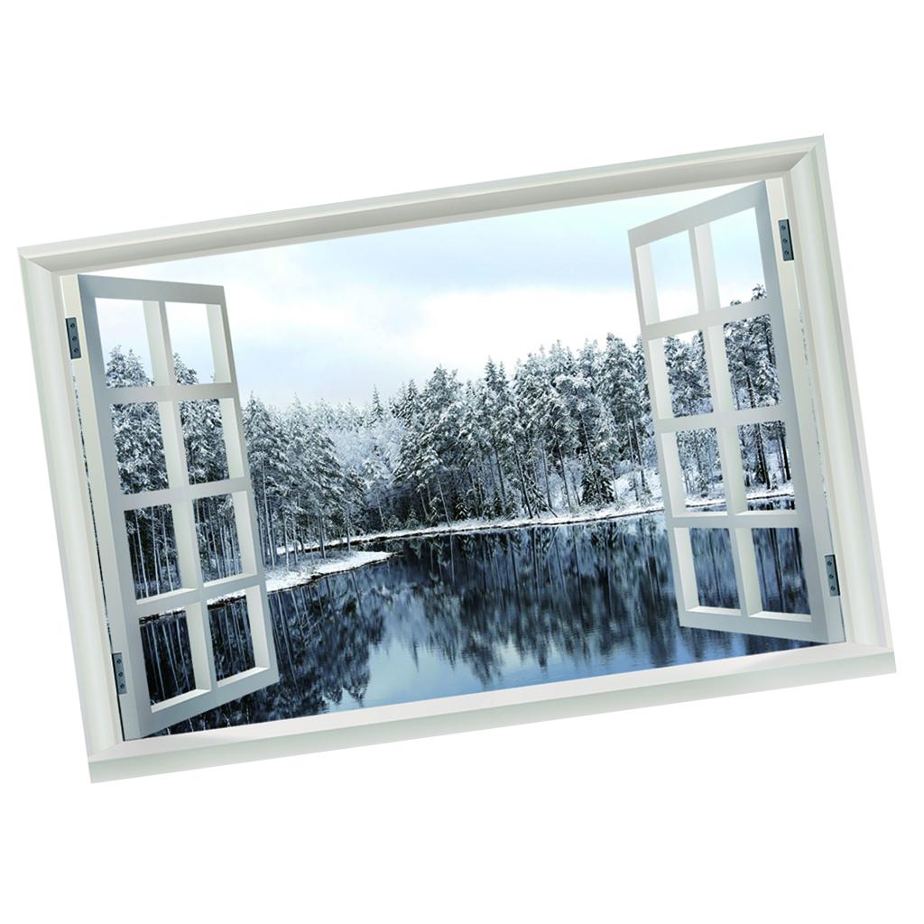 3D Window View Scenery Wall Stickers Vinyl Art Mural Decal Home Room Decor P