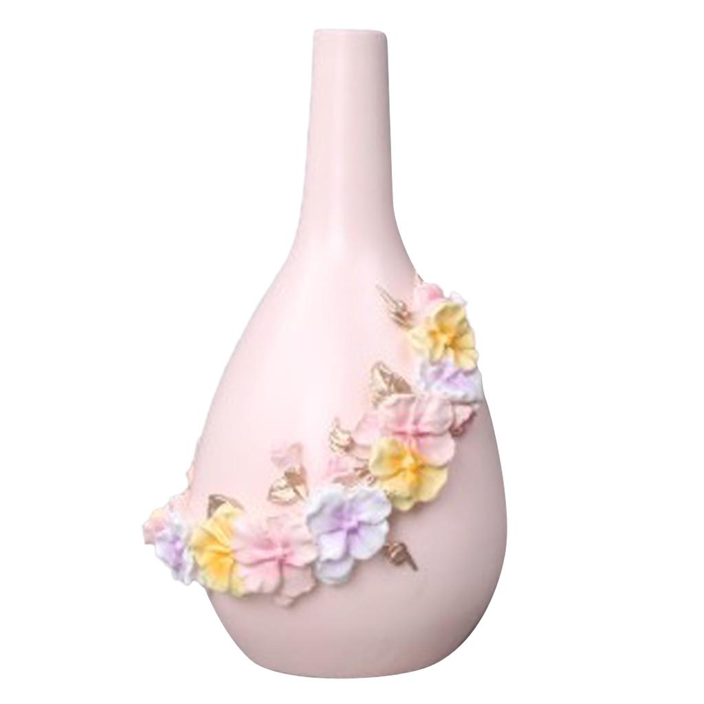 Resin Flower Vase Flowers Design Table Centerpiece Ornament Craft M 