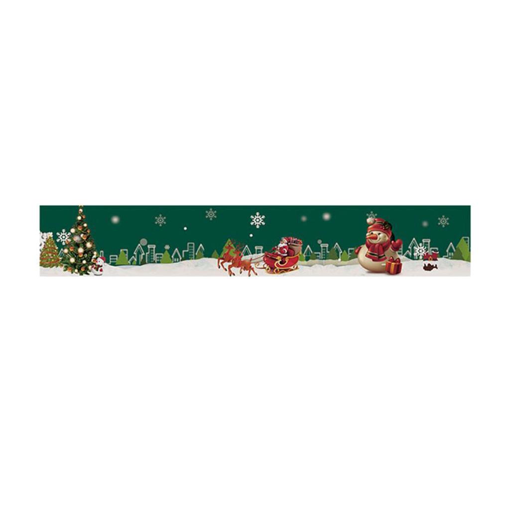 Christmas Waist Tape Line Border Sticker PVC Skirting Line Sticker 05